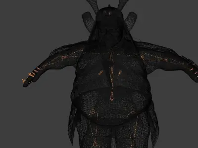 Samurai Boss  Free low-poly 3D model