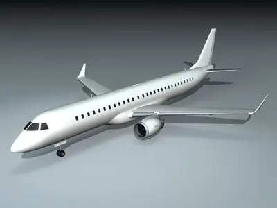Embraer 195 3D model