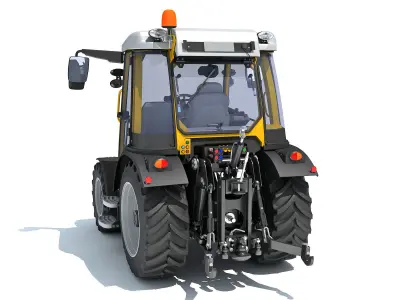 Farm Tractor 3D model get