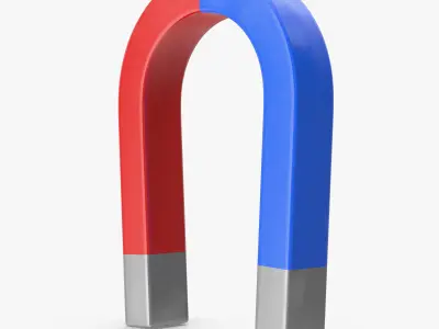 Magnet Low-poly 3D model get
