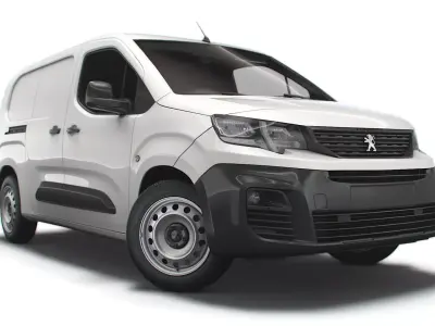 Peugeot Partner UK-spec Professional Crew Van 2020 3D model