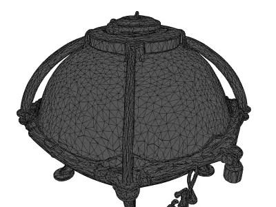 Futuristic Spherical Aquarium Habitat 3D model