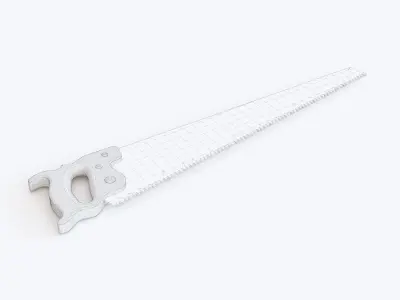 Saw wood 02 3D model