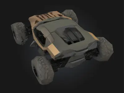 Desert Rover  Rugged Explorer for Harsh Terrains 3D model