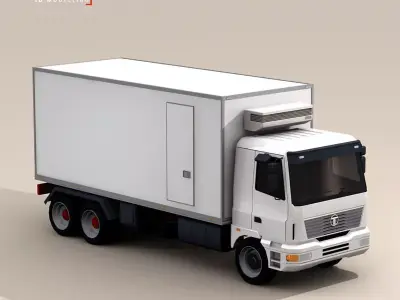Fridge truck 3D model