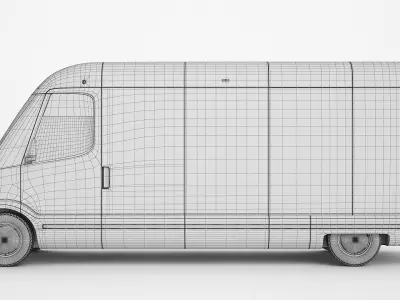Generic Electric Delivery Van 01 3D model