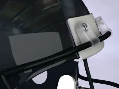 Chicago Bears official game helmet 3D model