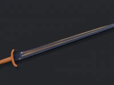 Sword Game Ready Low-poly 3D model