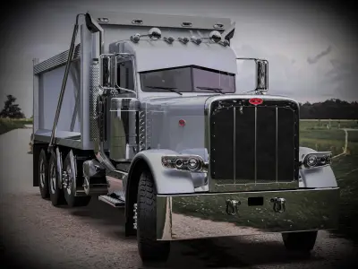 Peterbilt 389 Dump Truck 3D model