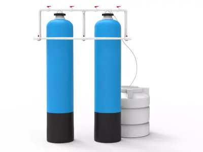 Storage Water Softener 3D model