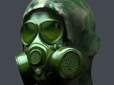 Helmet 3d model military combat Military Low-poly 3D model