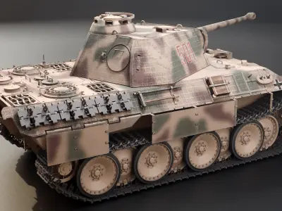Panzer V Panther - WW2 German Medium Tank 3D model