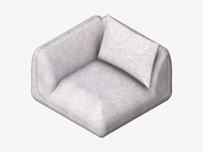 Chair - Sofa - Contemporary - Jack - Corner Low-poly 3D model