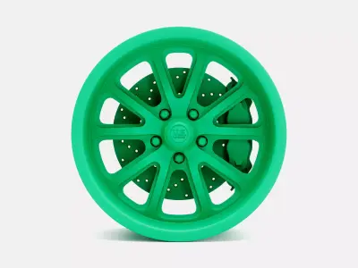 18x10 US Mags Rambler Wheel and Brake 3D print model
