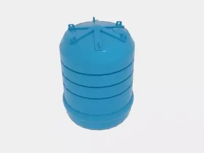 Carbery 5000 Water Tank Low-poly 3D model