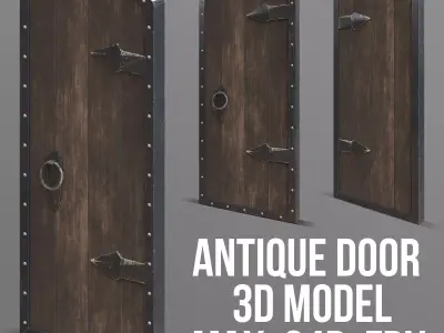 ANTIQUE DOOR Low-poly 3D model