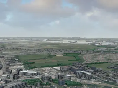 Heathrow Airport Low-poly 3D model