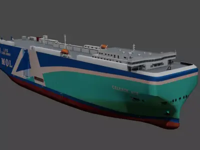 Vehicles Carrier 3D model Low-poly 3D model