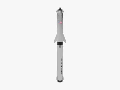 Spacex Starship  3D model