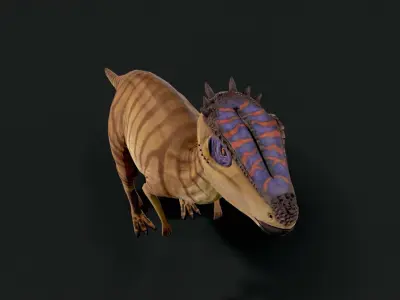 Dracorex Dinosaur Animated Low Poly Low-poly 3D model