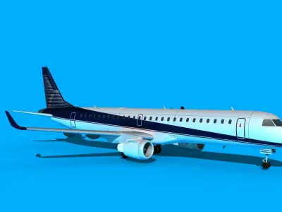 Embraer Emb-190 Factory 3D model