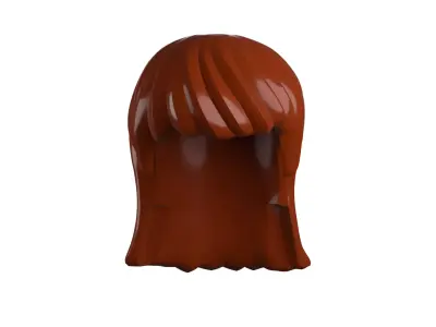 Custom3Dprint Minifigure Accessory - Minifigure Hair S2 - 123 3D print model