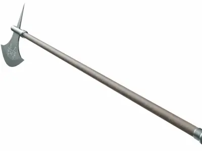 Halberd 02 Low-poly 3D model