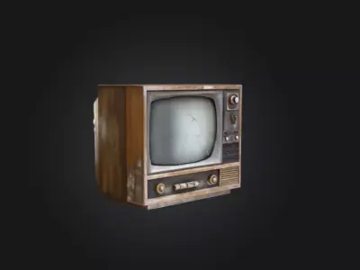 Vintage Static Low-poly 3D model