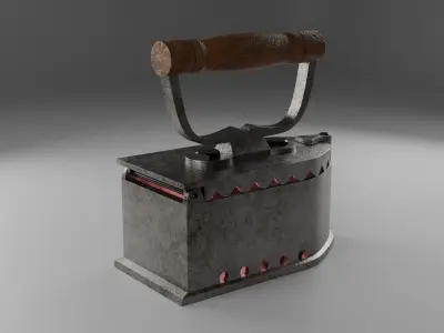 Antique iron 3D model