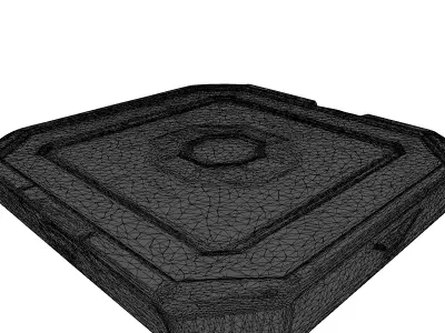 SciFi Control Panel Hologram 3D model