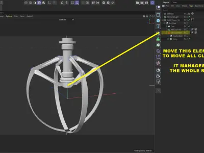 Metal Claw 24 with RIG 3D model