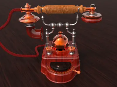 Classic phone 3 3D model