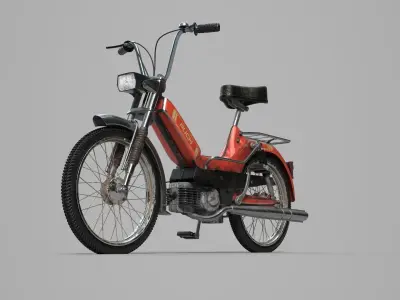 Puch Maxi Moped Dirty 3D model