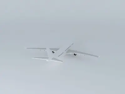 Airbus A330-200 Template Free 3D model
