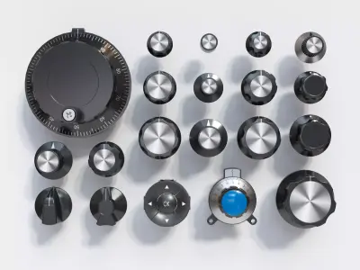 knob switch button 3D model