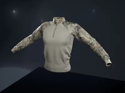 Tactical Shirt Low-poly 3D model