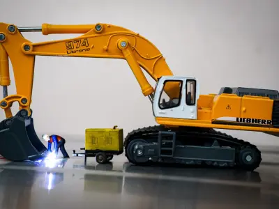 Mobile welding generator 3D print model