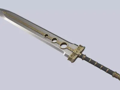 Greatsword Low-poly 3D model