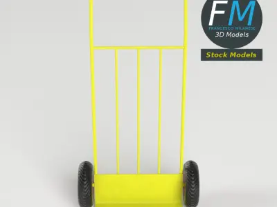 Parcel trolley sack truck 3D model