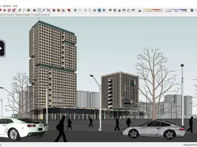 Sketchup Office building P3 3D model