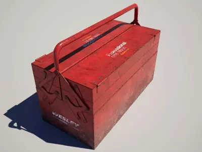 Toolbox Low-poly 3D model get