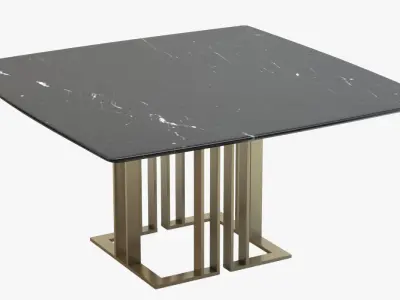 Meridiani Tables Charlie Rectangle Low-poly 3D model