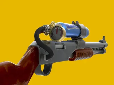 Charge Shotgun 3d model  Low-poly 3D model