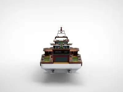 Oceanco super yacht 3D model