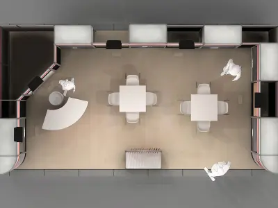 Exhibition Stand - ST0033 3D model