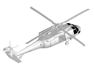 Sikorsky UH-60 Black Hawk 3D model purchase