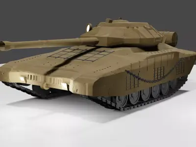 Low Poly Tank military Free 3D model