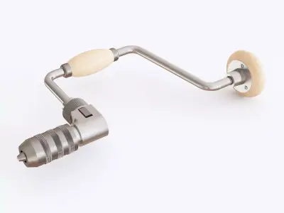 Hand drill 02 3D model