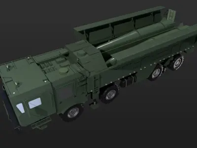 Iskander Low-poly 3D model