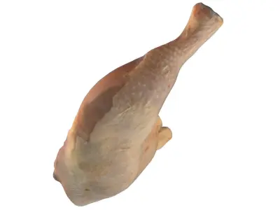 Photoscan Photogrammetry Chicken Leg Thigh Food 4k 3D model